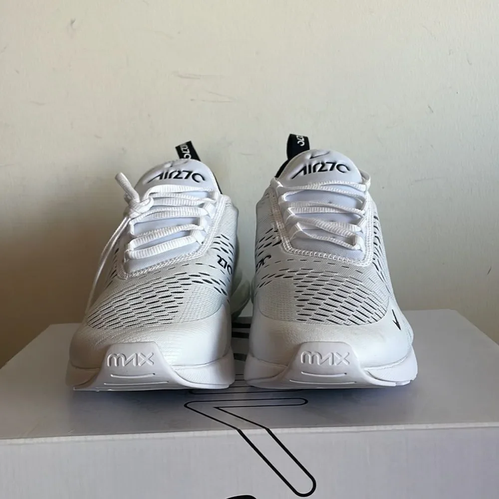 Nike Air Max 270 White/Black White Women Size 12(AH6789-100) - Picture 5 of 13